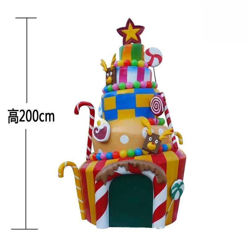Spot fiberglass sculpture simulation cake modeling
