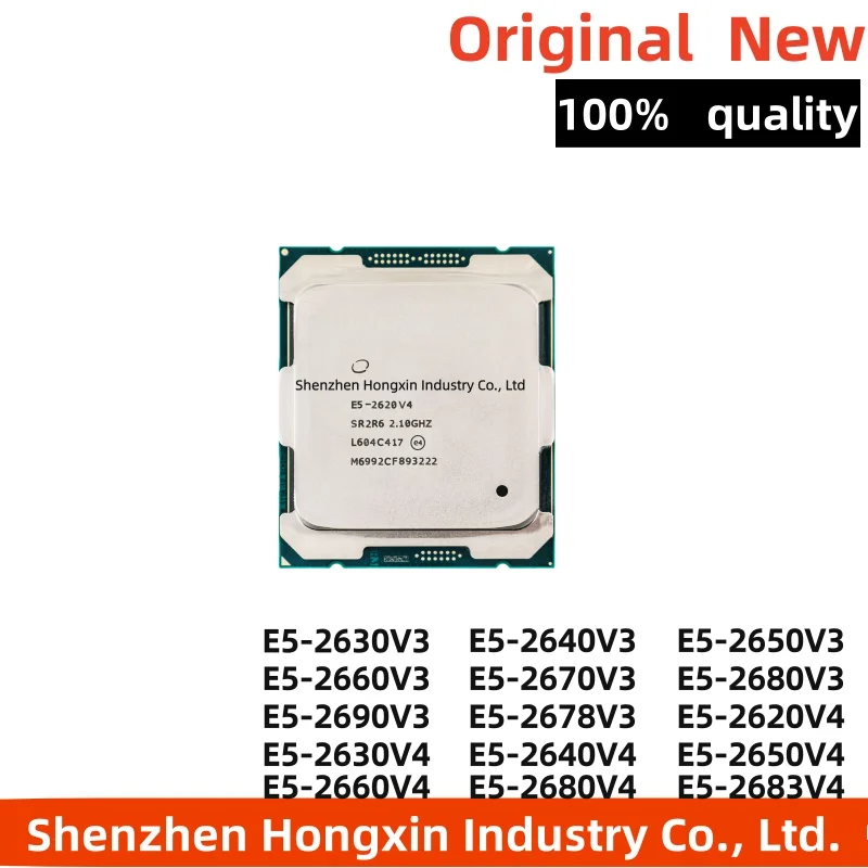 1 ชิ้น E5-2620 2630 2640 2650 2660 2680 2670 2690V3 2683 2687WV4CPU