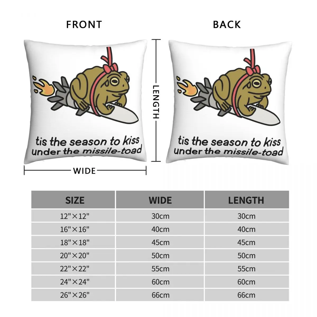 The Missile Toad Pillowcase Polyester Linen Velvet Pattern Zip Decor Throw Pillow Case Home Cushion Cover