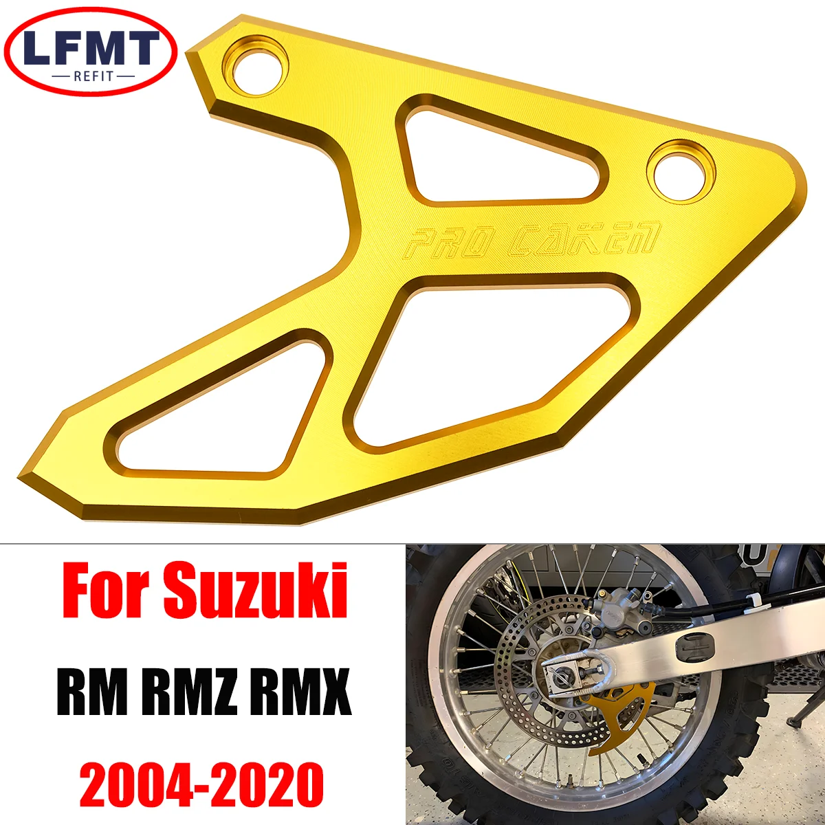 Motorcycle Rear Brake Disc Guard Protector Cover For Suzuki RM125 RM250 RMZ250 RMZ450 RMX450Z RM 125 250 04-2020 Dirt bike parts