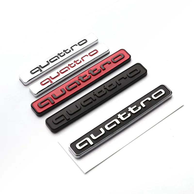 

3D ABS черный логотип эмблема автомобиля задний багажник значок наклейка для Audi A1 A2 A3 A4 A5 A6 A7 Q2 Q3 Q5 Q7 наклейка аксессуары