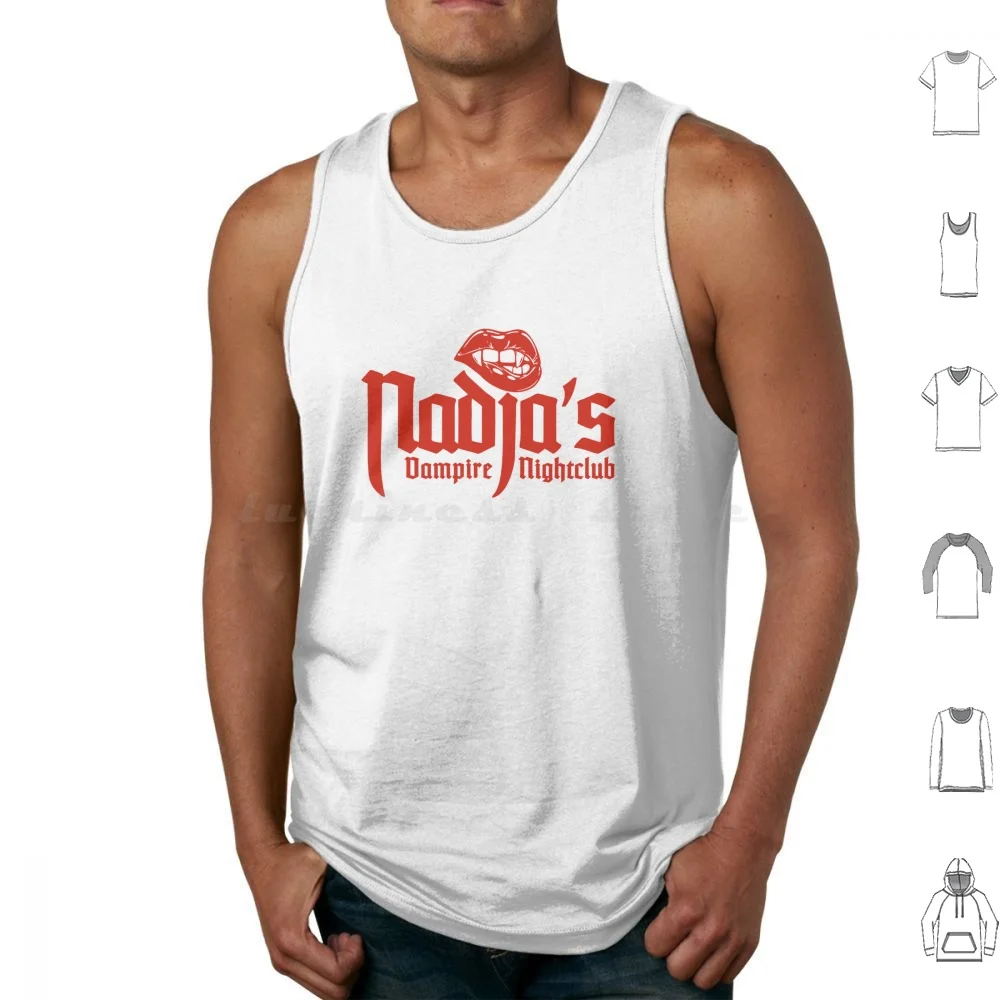 Nadja'S Vampire Nightclub Red Tank Tops Print Cotton What We Do In The Shadows Vampire Halloween Nadja Nightclub Wwdits