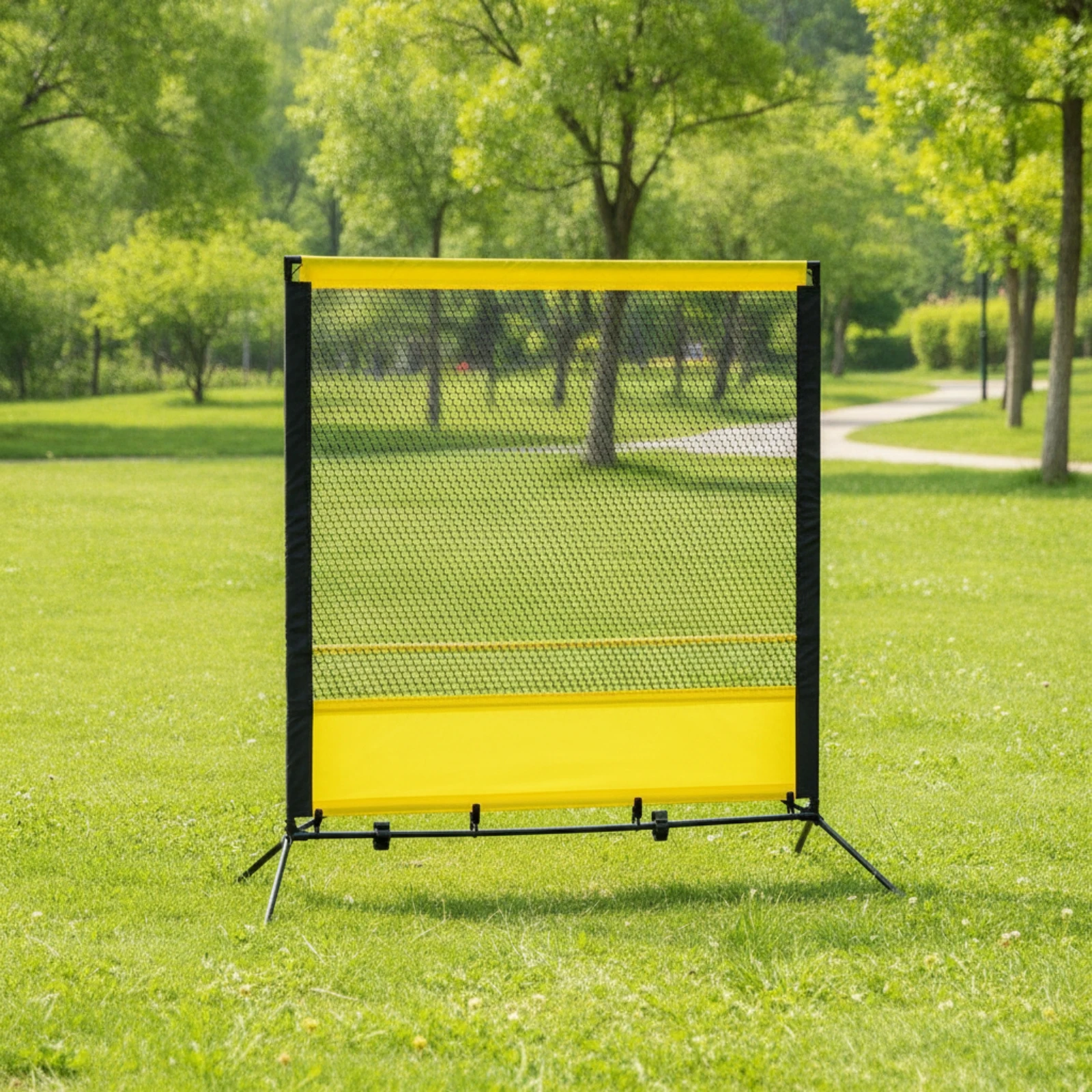 Tennis Rebounder with Bag Portable Tennis Rebounder Net Practice Net with Carry Bag Heavy-Duty Stable for Coaches, Backyard