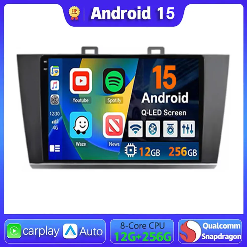 

Android 15 Car Radio For Subaru Outback Legacy 2015 2016 2017 2018 Navigation Multimedia Player Stereo WiFi+4G Video 360 Camera