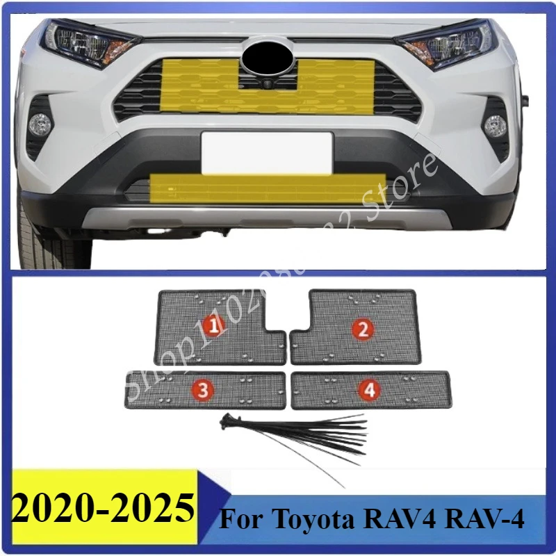 

Insect-proof Air Inlet Protect Cover Airin Insert Net Vent Racing Grill For Toyota RAV4 RAV-4 2020-2025 Filter