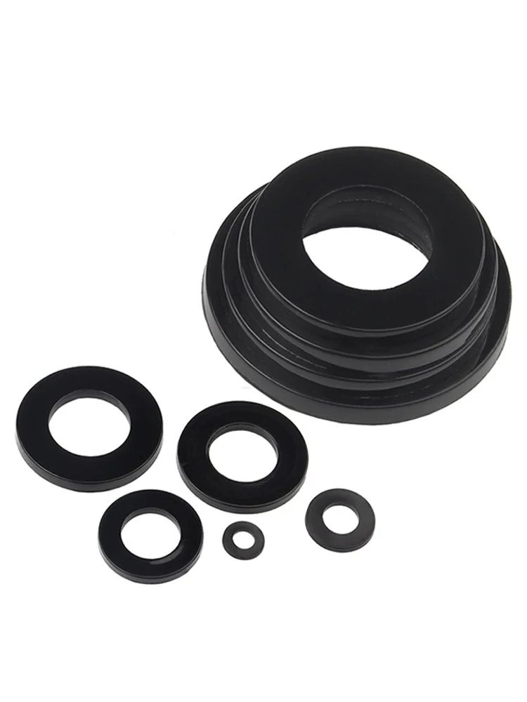 50~500pcs Black Plastic Nylon Flat Washer Plane Spacer M2M2.5M3M4M5M6M8M10M12M14M16M18M20 Insulation Gasket Ring For Screw