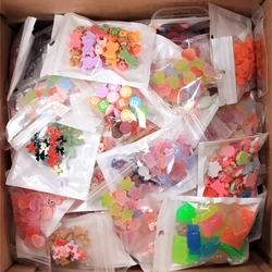 10PCS Multi Shape Kawaii Accessories Nail Art Charms Sweet Candy Gummy Bear Lollipop Resin Nail Art Rhinestion Decoration