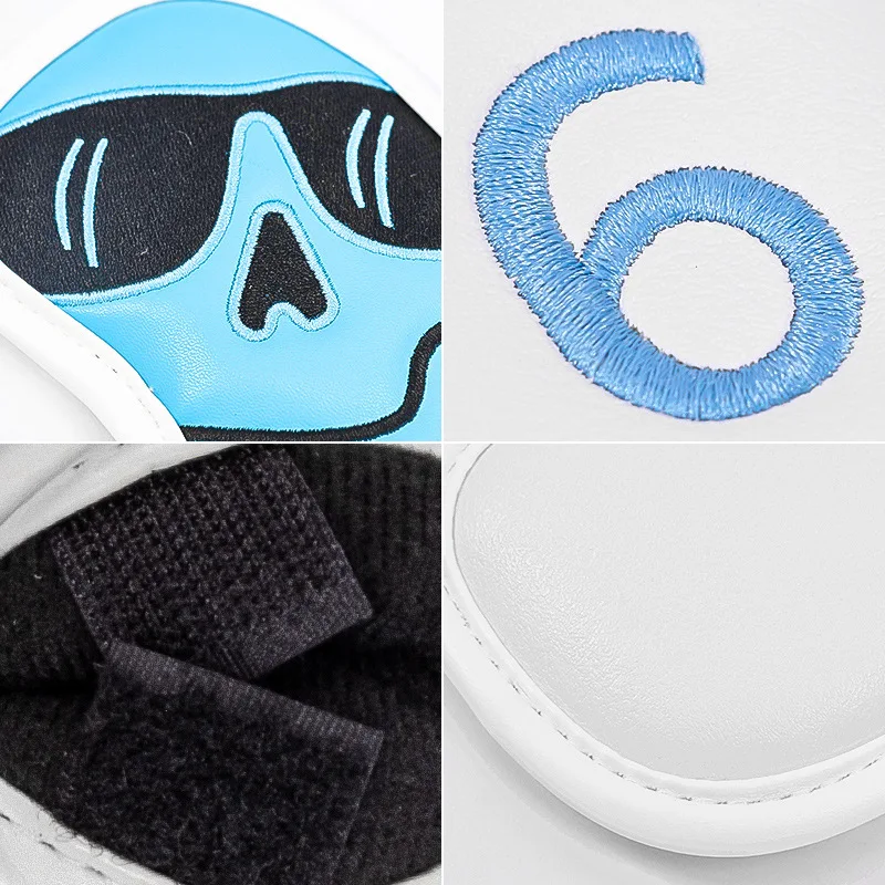 Set di copricapi colorati per mazze da Golf personalizza il tuo Logo copritesta in pelle Pu per proteggere il ferro da Golf
