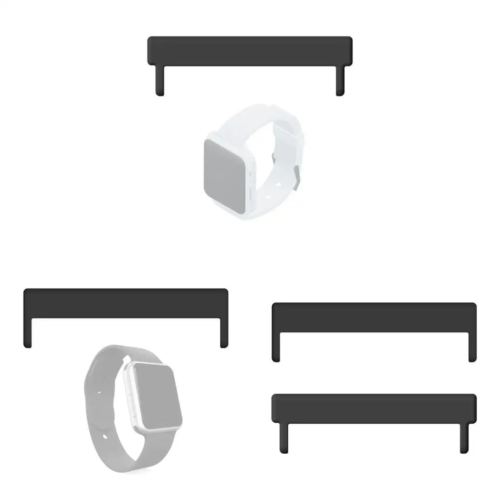  Functional Metal Watch Strap Adapter Compatible for 0.95in-0.87in Or 0.95in-0.79in Bands Durability Practical Connector