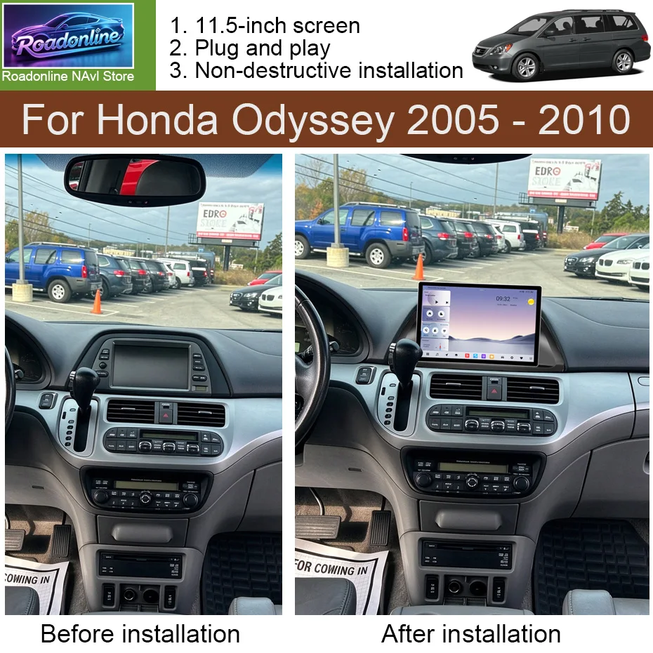 11.5 INCH For Honda Odyssey 2005 - 2010 Car Radio UIS 7870SC Multimedia Video Player Navigation stereo GPS Android 16 4G WIFI