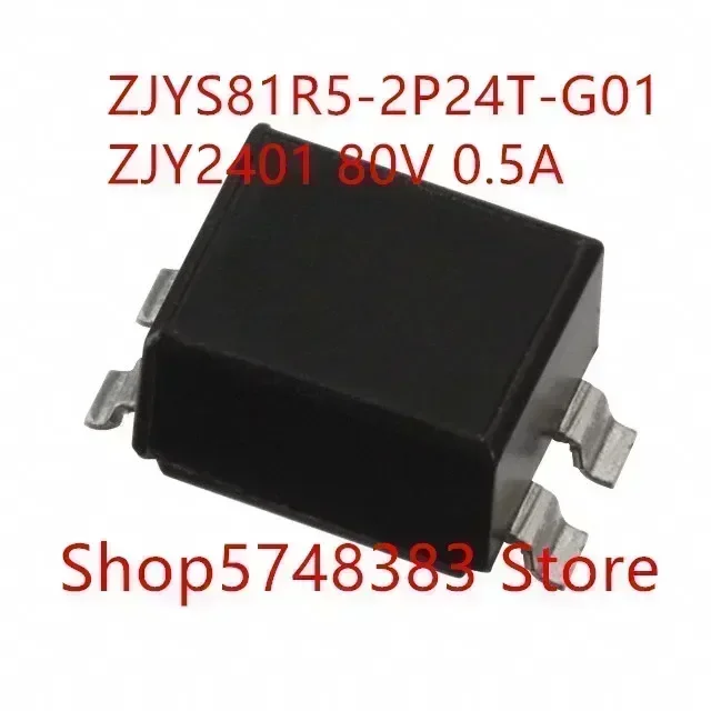 10PCS/LOT ZJYS81R5-2P24T-G01 ZJYS81R5 ZJY2401 80V 0.5A  SMD common mode inductance