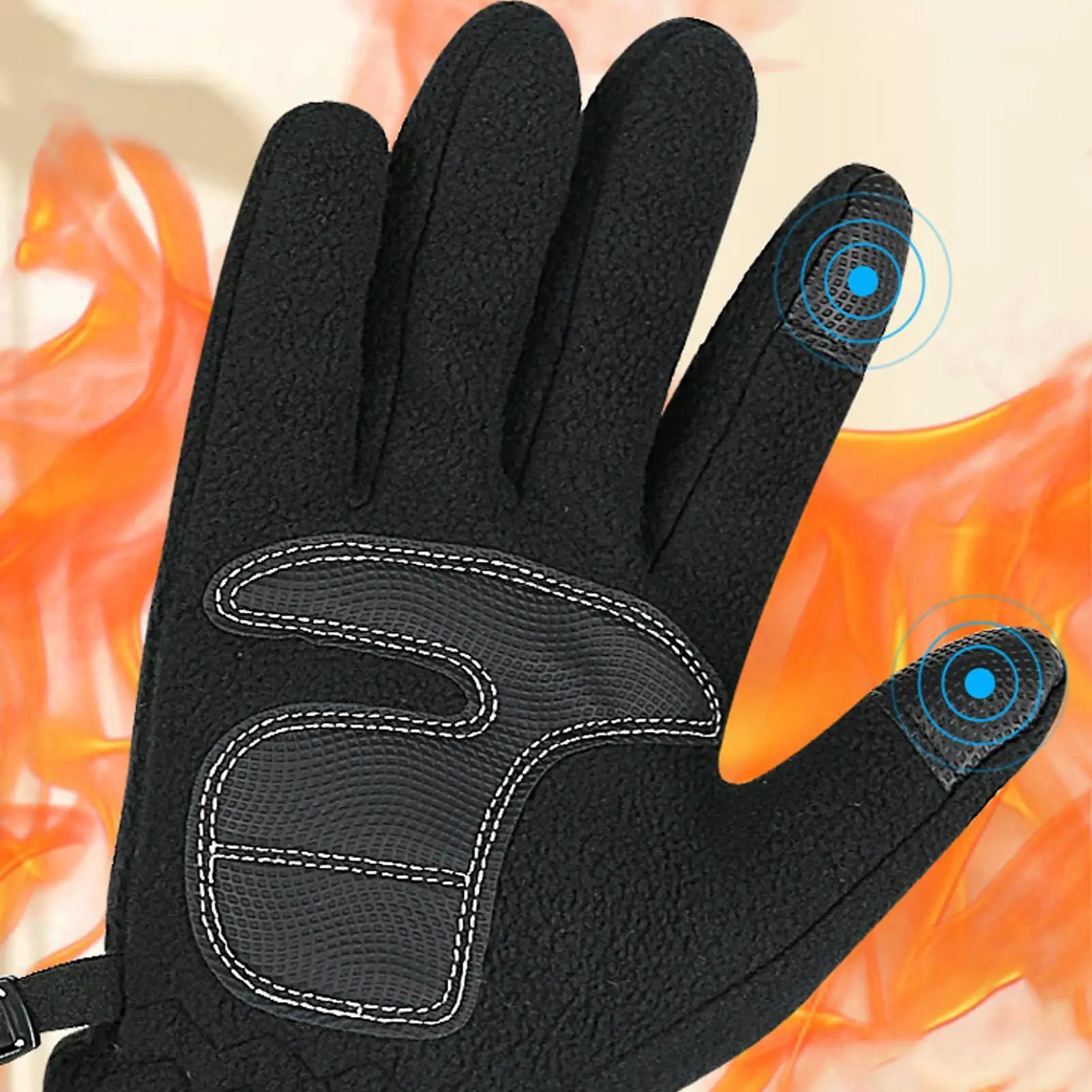 Guanti riscaldati elettrici Touch Screen Guanti riscaldanti elettrici invernali Guanti antivento Guanti invernali da ciclismo per sport all'aria aperta
