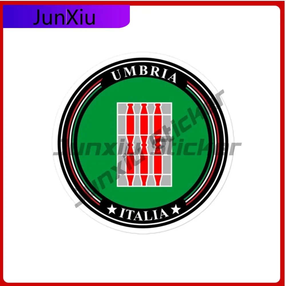 

Наклейки с флагом Умбрии, Италия, креативные, уникальные, с сильным клеевым слоем, водонепроницаемые, виниловые, для дверей автомобиля и крыльев, защита от царапин