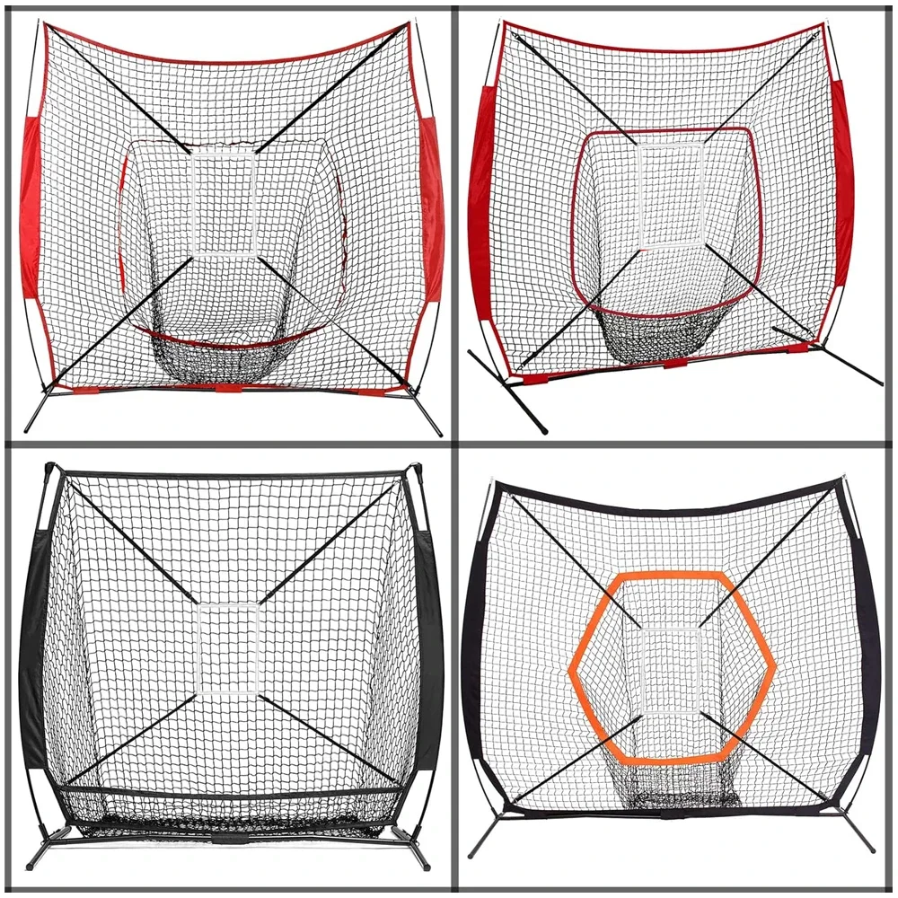 Adjustable Baseball Strike Target Net Baseball Softball Pitching Training Hitting Zone Target Net Baseball Training Equipment