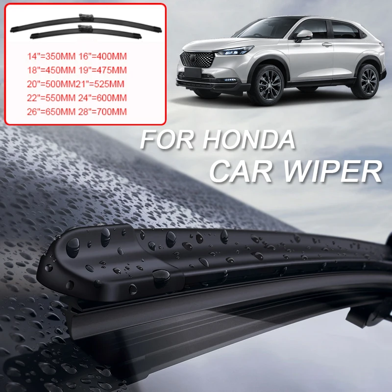 

2PCS Car Blade Windshield Wiper For HONDA ACCORD CITY CIVIC CRV e:NY1 FIT JAZZ HRV VEZEL ZRV 2012-2026 Windshield Rubber