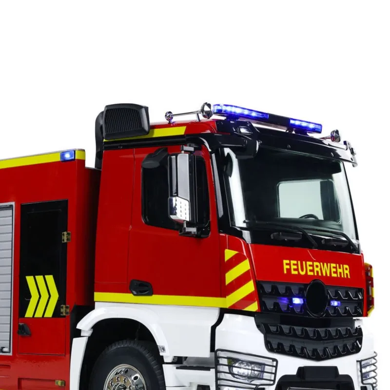 

RC Fire Vehicles Radio Control Painted Finished 6x4 1/14 Fire Fighting Truck 3-speed Gearbox Light Sound Cars Toys Model Gift
