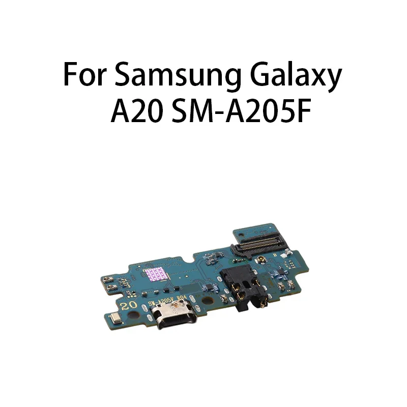 USB Charge Port Jack Dock Connector Charging Board Flex Cable For Samsung Galaxy A20 SM-A205F