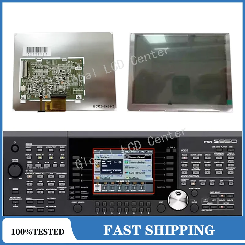 

New Original A+ 5.7 inch LCD Display Screen For Yamaha PSR S950 PSR-S950 LCD Display Panel