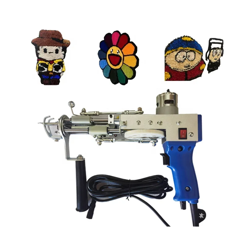 Electric Hand 2 in 1 Cut Pile Tufting Robot  Weaving Machinery Original Commercial Rug Tufting Portable Knitting Tool