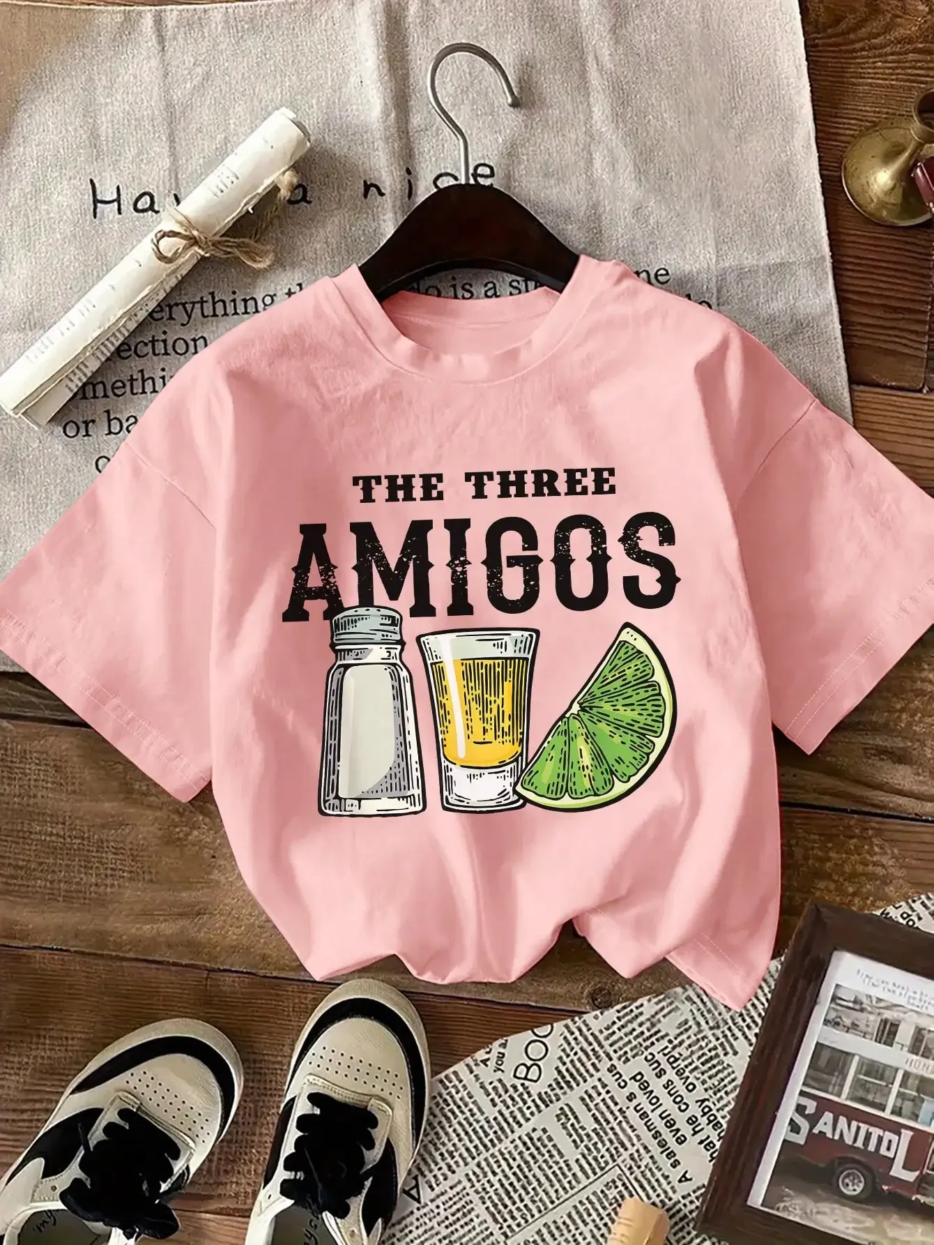 Koszulka damska z krótkim rękawem, okrągły dekolt, grafika festiwalu wakacyjnego w Meksyku, casualowa.