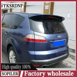 Big Spoiler for Ford Smax S-max Spoilers High Quality ABS Material Primer or Black White Paint By Rear Roof Window Rear Spoiler