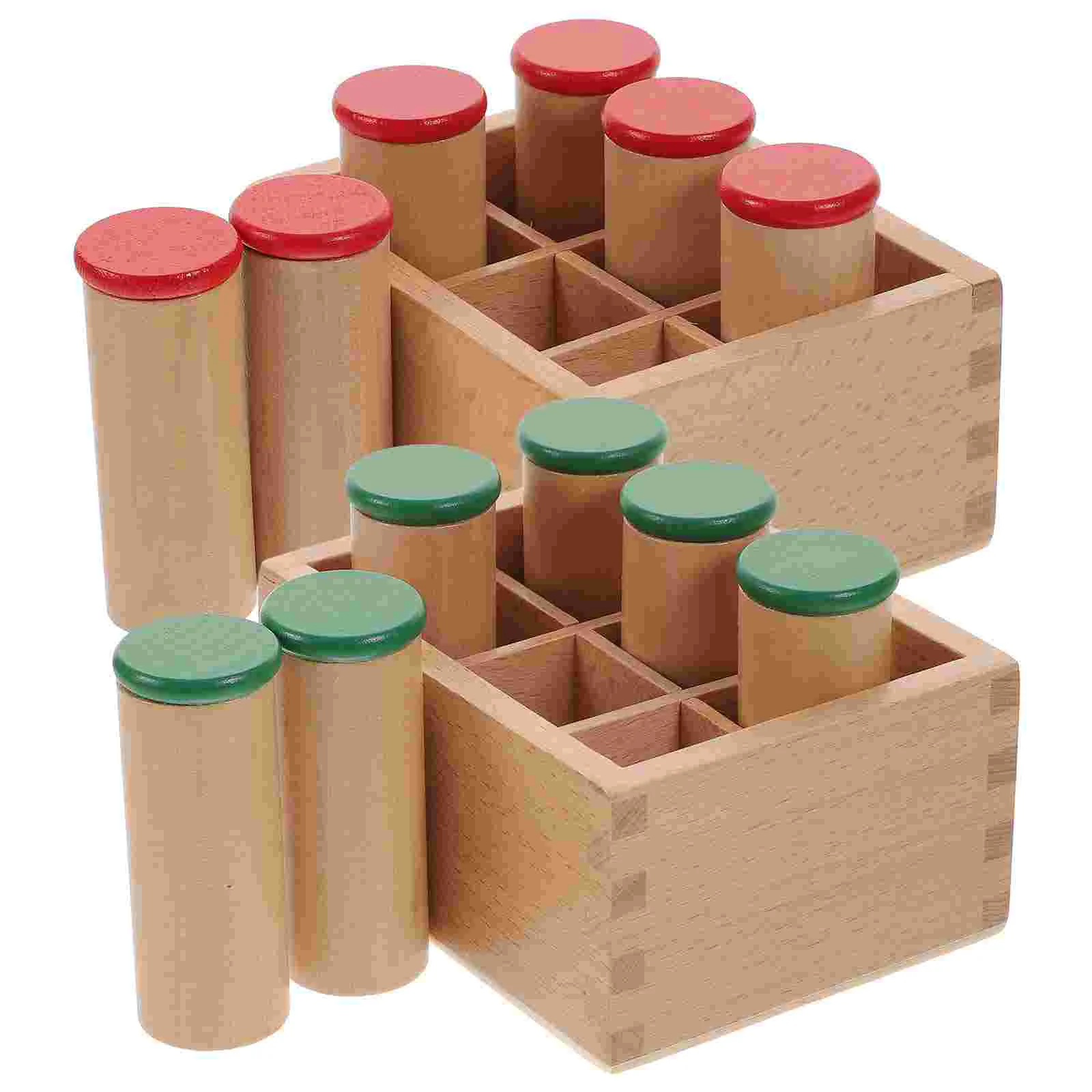 

Speaker Sensory Toys Kids Children' Training Funny Wooden Plaything Cylinder Education Supply Infant Concentration