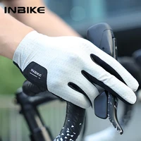INBIKE MTB guantes de ciclismo hombres dedo completo Gel acolchado pantalla táctil transpirable guantes a prueba de golpes para hombres guantes de bicicleta de carretera de montaña