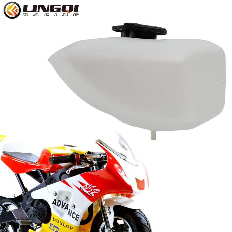 LESQUE Plastic Fuel Tank Oil Box White 1L Gasolines Storage For Chinese 47cc 49cc 110cc 125cc 2 stroke Minimoto Pit Dirt Bike