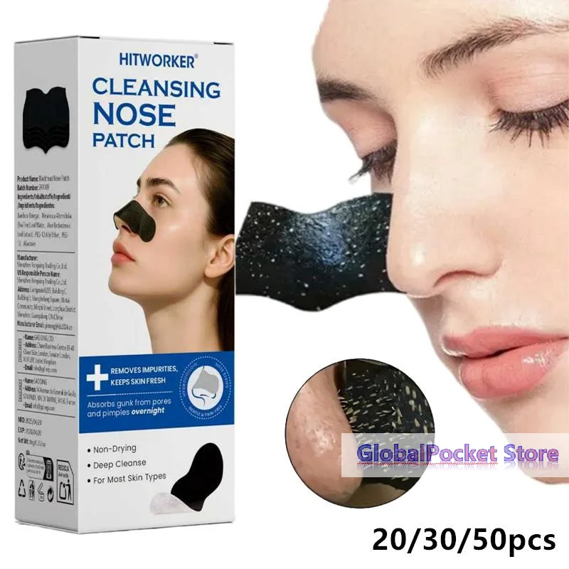 [TG823]20/30/50Pcs Alcohol-Free Nose Cleaning Strips – Deep Cleansing Pore Patches For Excess Oil Removal Refined Skin