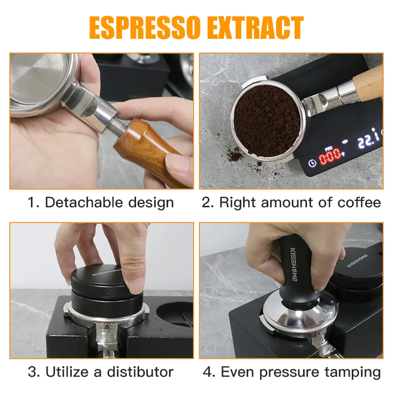 58mm Bottomless Portafilter For Breville BES920 980 990 Stainless Steel Naked Coffee Handle With Filter Basket Barista Tools