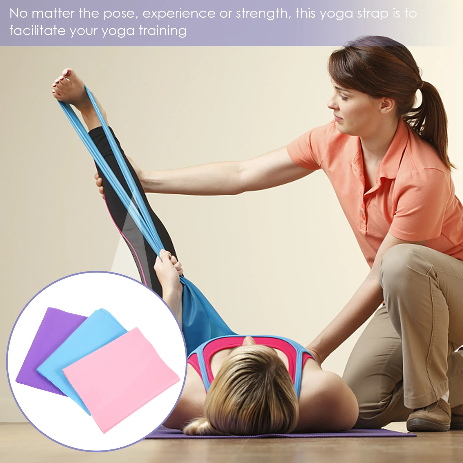 

3Pcs Yoga Resistance Band Set Elastic Bands for Exercise Stretching Workout Fitness Training Portable Lightweight