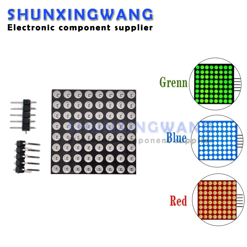 Módulo microcontrolador de matriz de puntos MAX7219, KIT DIY, Kit de módulo de Control de pantalla LED MCU