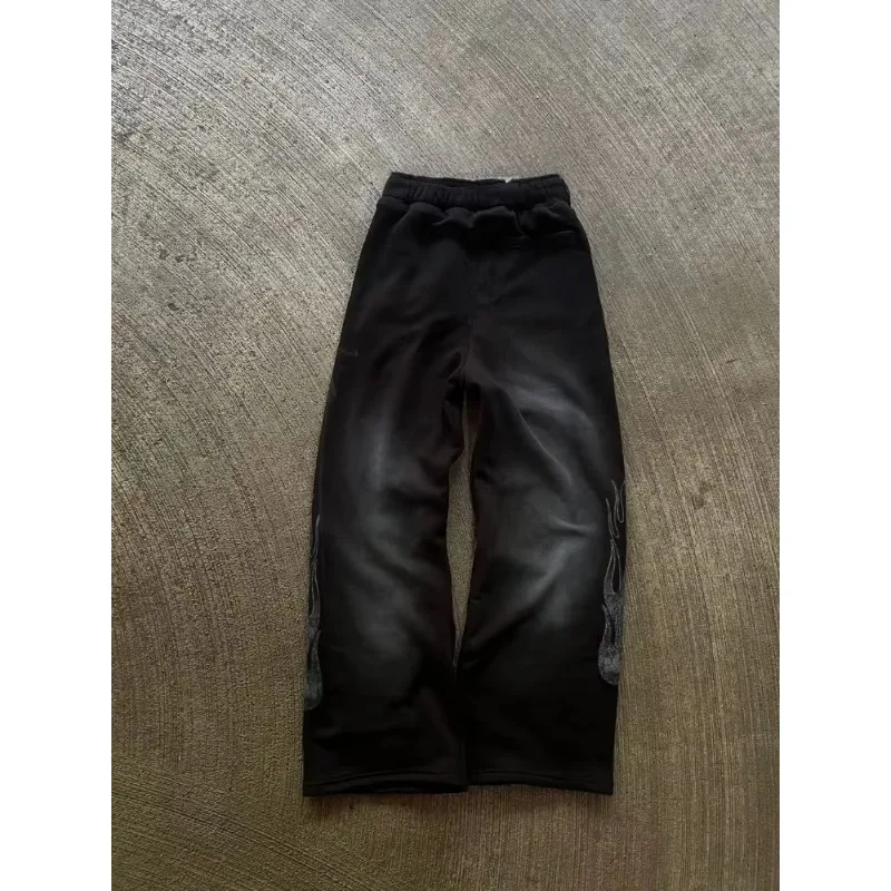 2026 Summer Fashion Retro Gothic Punk Style Men's 3D Printed Sports and Leisure Straight Leg Pants Street Wear Men's Loose Pants