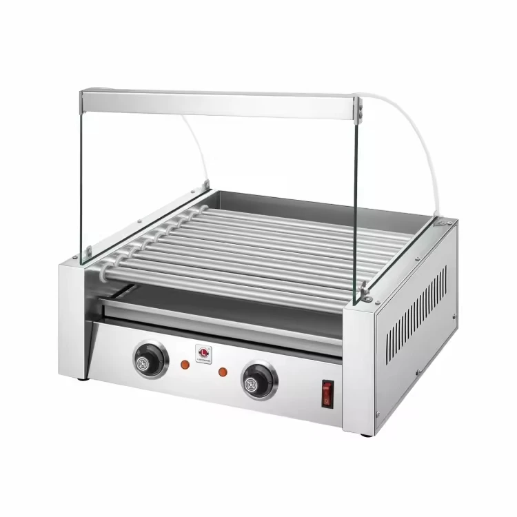 

Hot Sale Bread Steamer Warmer Automatic Sausage Grill Machine Commercial Hot Dog Maker Electric Hotdog Roller