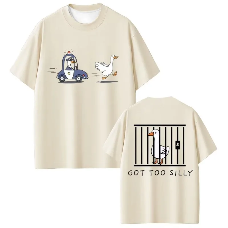 

Новинка 2025 года, футболка Got Too Silly Goose Fun Meme с 3D принтом, повседневная футболка в стиле ретро с короткими рукавами, дышащая, быстросохнущая, уличная одежда