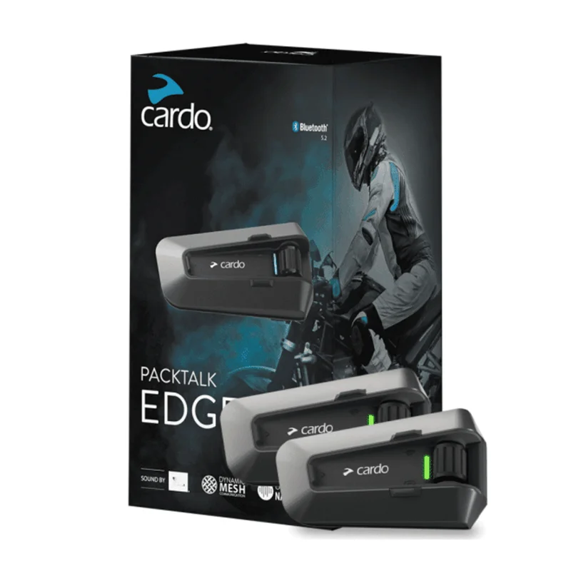 Cardo Edge Helmet Bluetooth Intercom Headset Base is waterproof