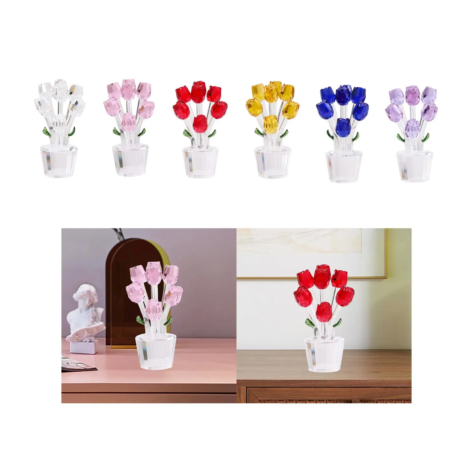 

Стеклянная роза, подарочная фигурка, розы, цветы, букеты, украшение для рождественских женщин