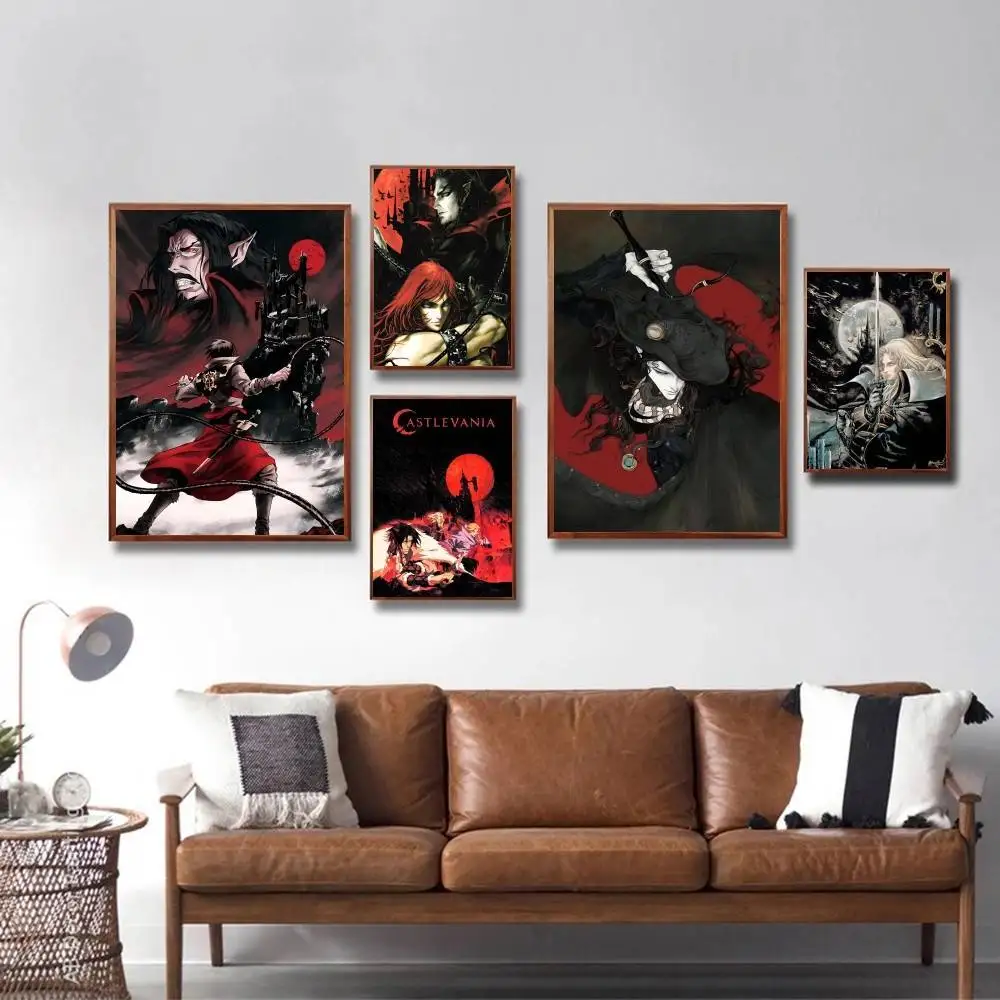 Anime Game C-Castlevania Leon Belmont Vampire Posters HD Print Vintage Wall Art Decor for Home Study Room