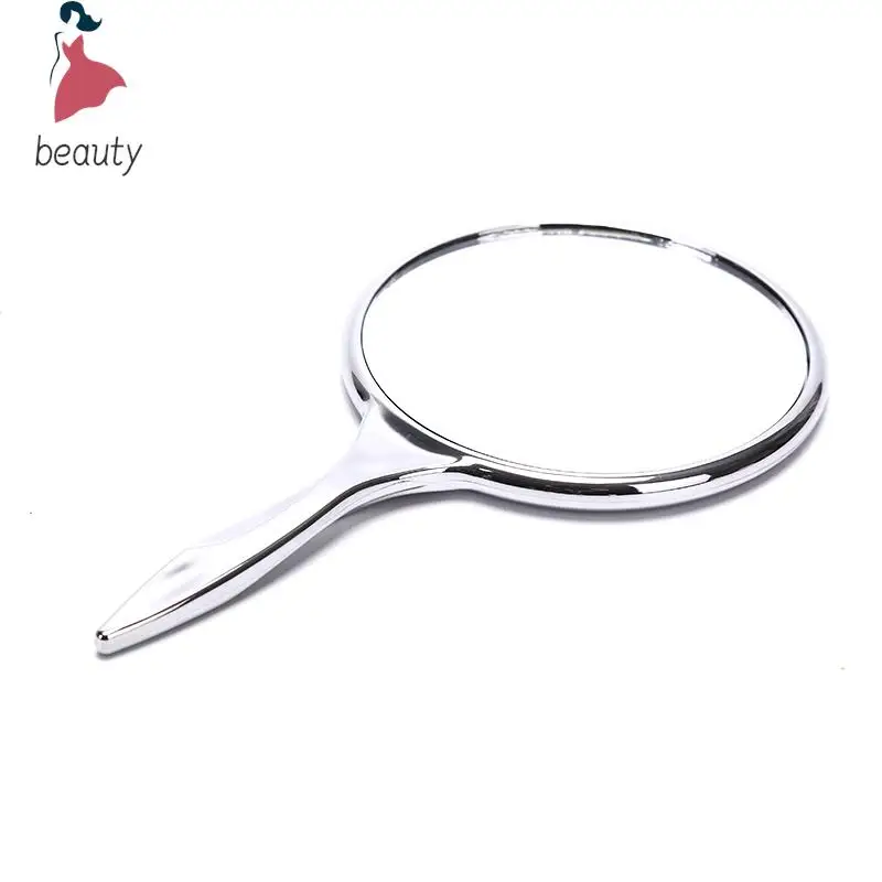 Draagbare Cosmetische Make-Up Spiegel Handgreep Ronde Spiegel Schoonheid Tool