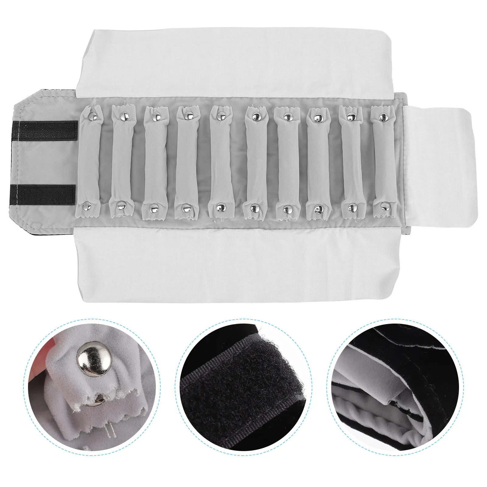 

Travel Jewelry Storage Bag Premium Finger Ring Organizer Foldable Portable Jewelry Organizer Roll Pouch for Home and Trip Use