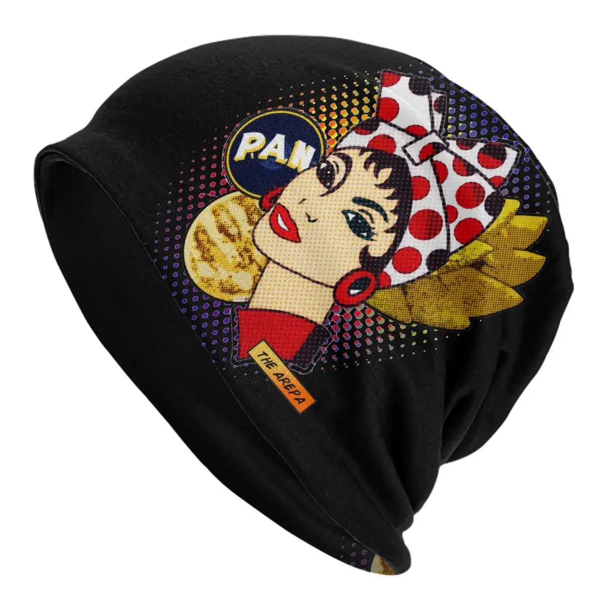 Venezuela Arepa I Eat Arepas Bonnet Hats Goth Outdoor Venezuelan Skullies Beanies Hats Men's Women's Warm Thermal Elastic Caps