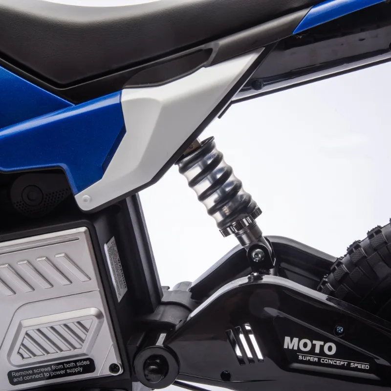 24V dzieci jeżdżą na elektrycznym motocyklu motocrossowym, szybki silnik piasty o mocy 200 W, prędkość 3,11-9,32 MPH dla dzieci w wieku 5-15 lat.