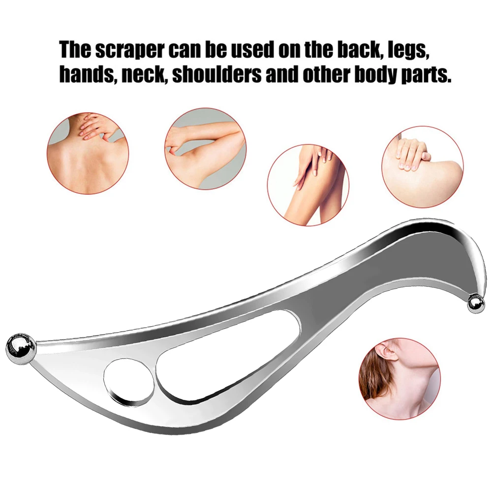 Aço inoxidável Muscle Scraper, Ferramenta de Massagem, Gua Sha Iastm, Raspagem Profunda Do Tecido, Liberação Miofascial, 1Pc