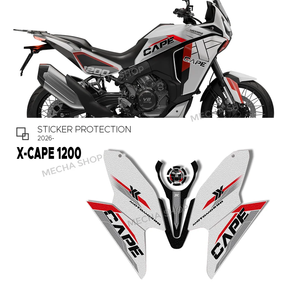 

Наклейка-защита на бак для мотоцикла Moto Morini X-Cape 1200 2026, противоскользящие наклейки для защиты топливного бака