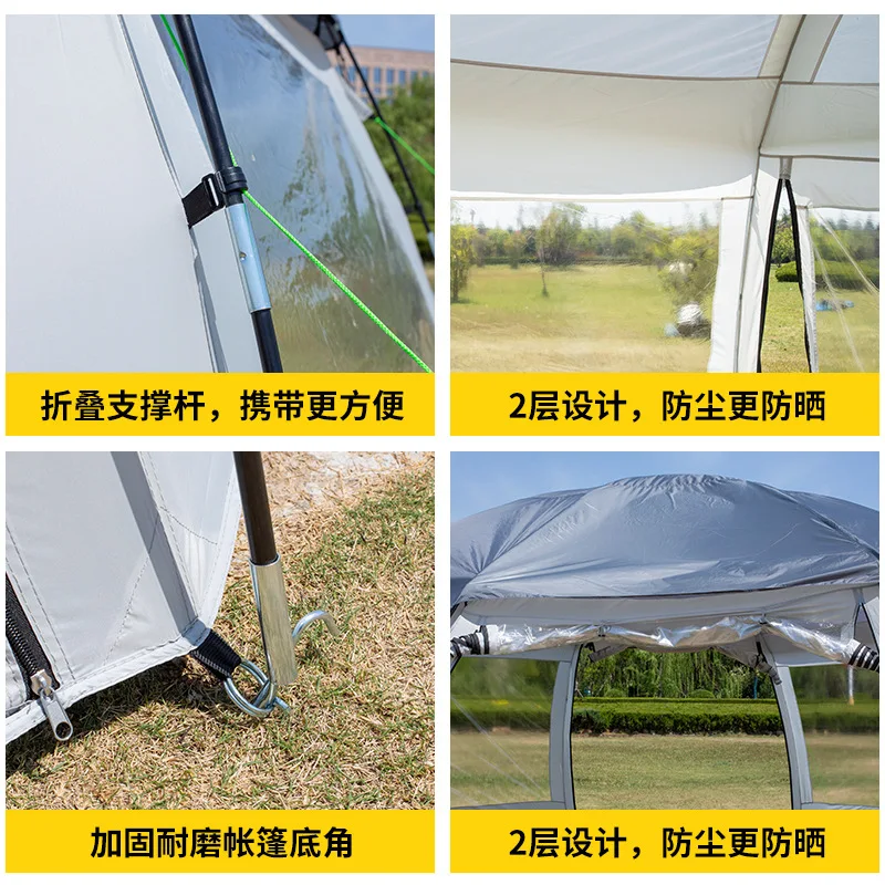 Swimming Pool Dome Shade Tent Portable Large Household Outdoor Rainproof Sunscreen Pool Tent