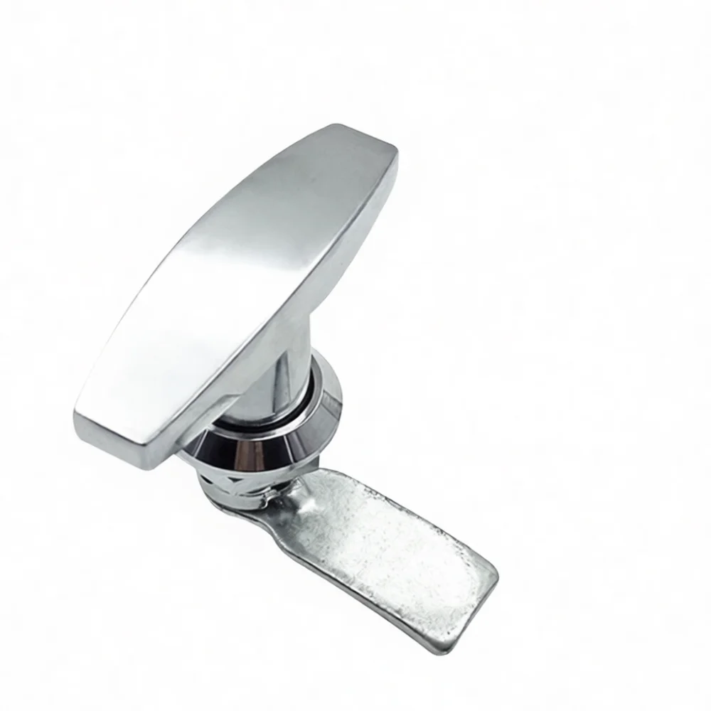 Cabinet Door Handle Lock MS324 Industrial Zinc Alloy Latch Equipment Air Purifier Hardware Access Black Chrome Key Pieces