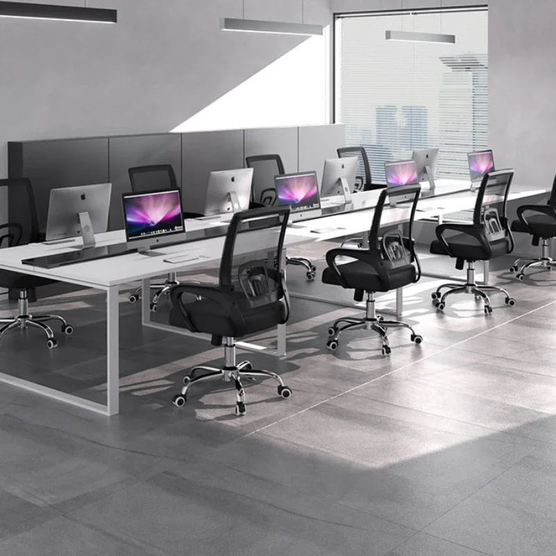 Swivel Computer Chair Mesh Height Adjustable with Armrests Mid Back Home Office Ergonomic  Comfortable Seating