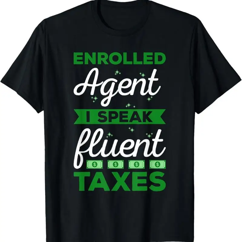 Camiseta del día de la temporada de impuestos del agente enrollado, hablo con impuestos de impuestos