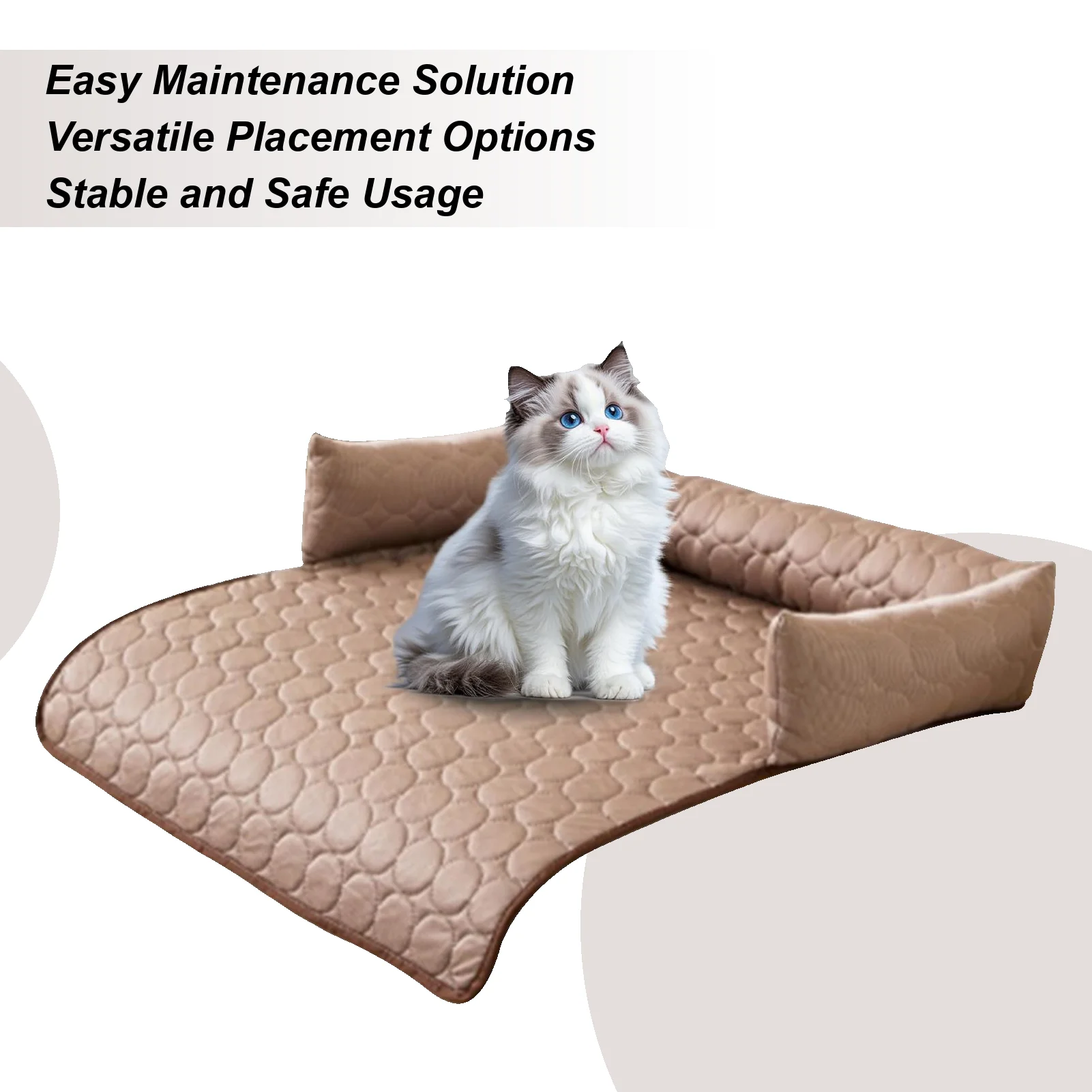 

Cooling Mat For Dogs Non-Slip Bottom Cooling Mat For Dogs Breathable Comfortable Cushion Blanket With Non-Slip Base For Pet