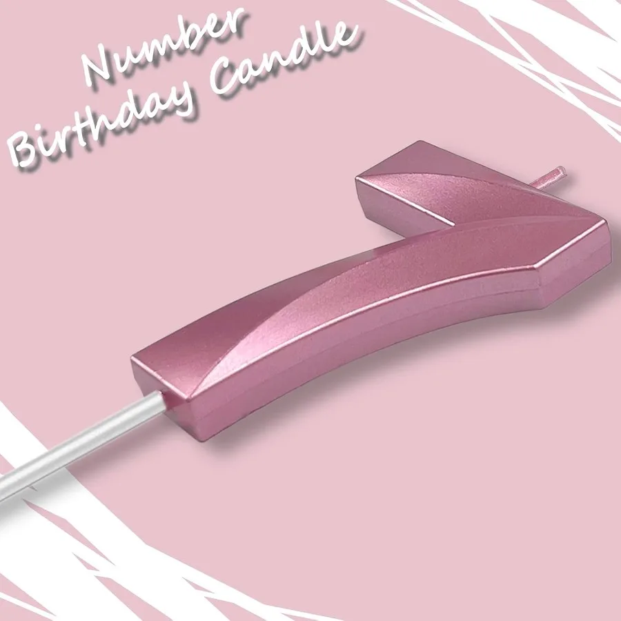 الوردي عدد 7 الشموع ثلاثية الأبعاد الماس 2.76 Ih كعكة توبر شموع عيد ميلاد لذكرى الزفاف كعكة tions حفلة عيد ميلاد سعيد tio #3